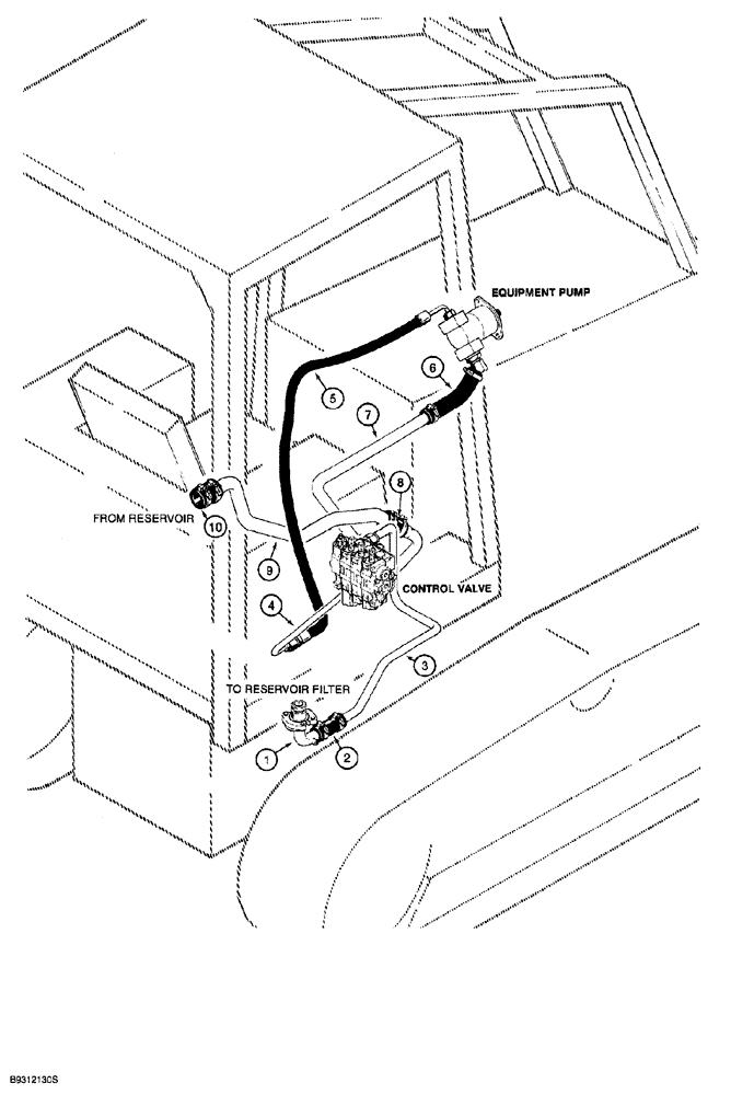 Схема запчастей Case 850G - (1-12) - PICTORIAL INDEX - EQUIPMENT HYDRAULIC CIRCUIT, SUPPLY AND RETURN LINES (00) - PICTORIAL INDEX