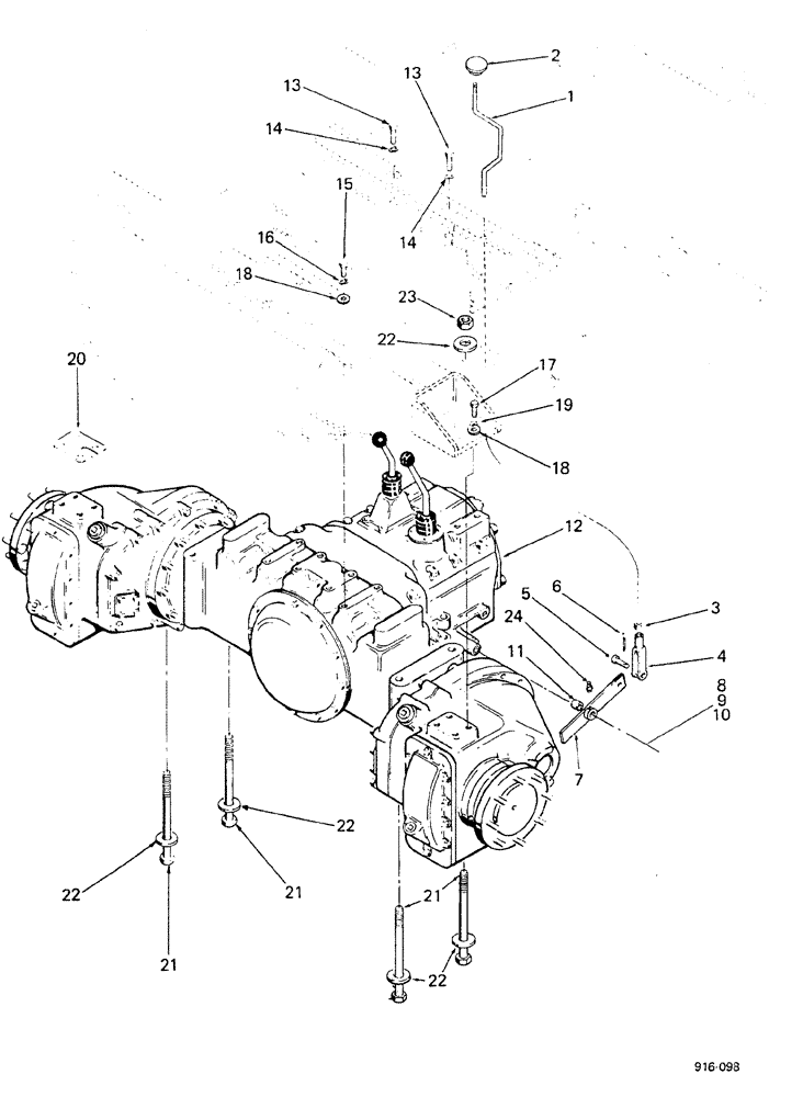 Схема запчастей Case 580F - (106) - TRANSAXLE (27) - REAR AXLE SYSTEM