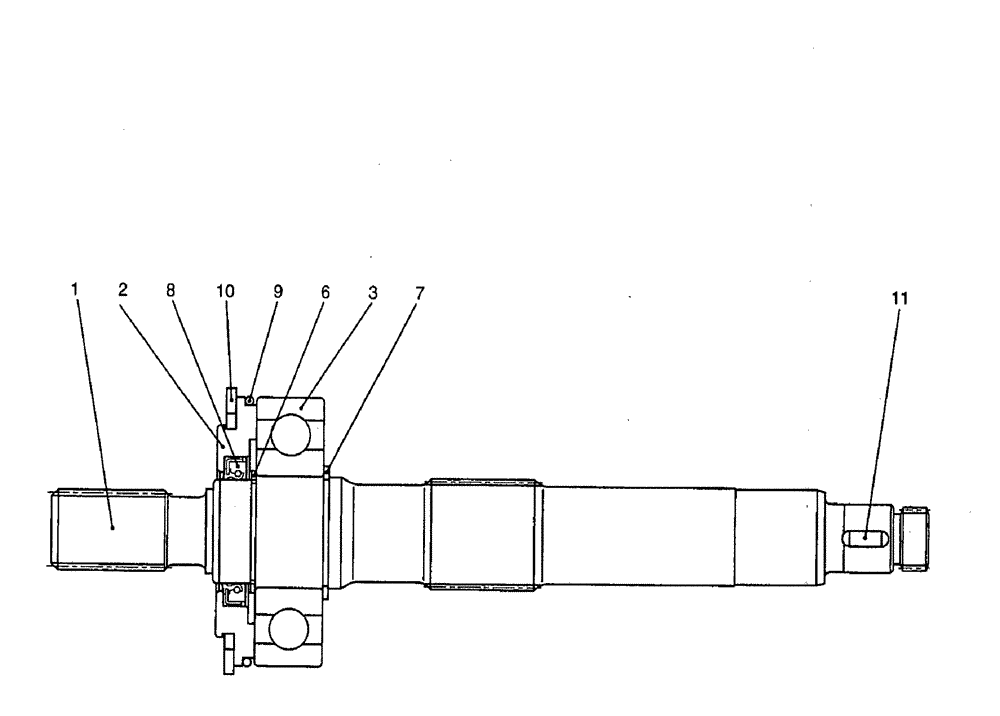 Схема запчастей Case CX50B - (08-025) - SHAFT ASSEMBLY ELECTRICAL AND HYDRAULIC COMPONENTS