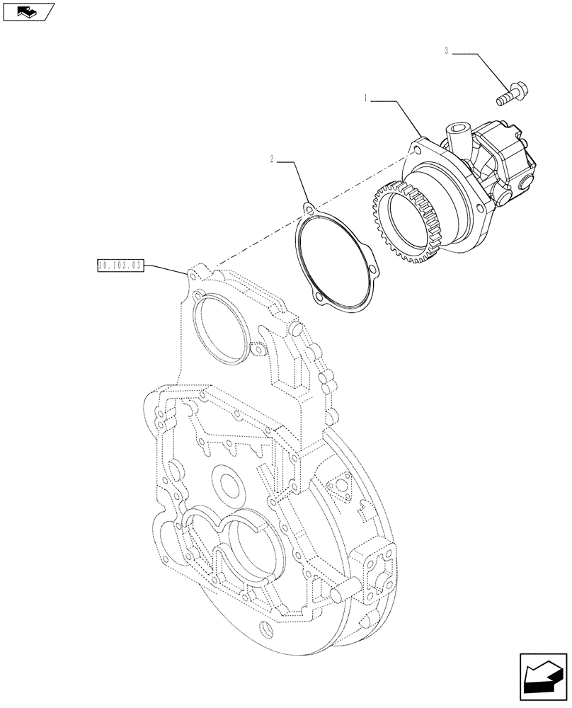 Схема запчастей Case F3BE0684N E916 - (10.210.01) - INJECTION PUMP (504053973) (10) - ENGINE