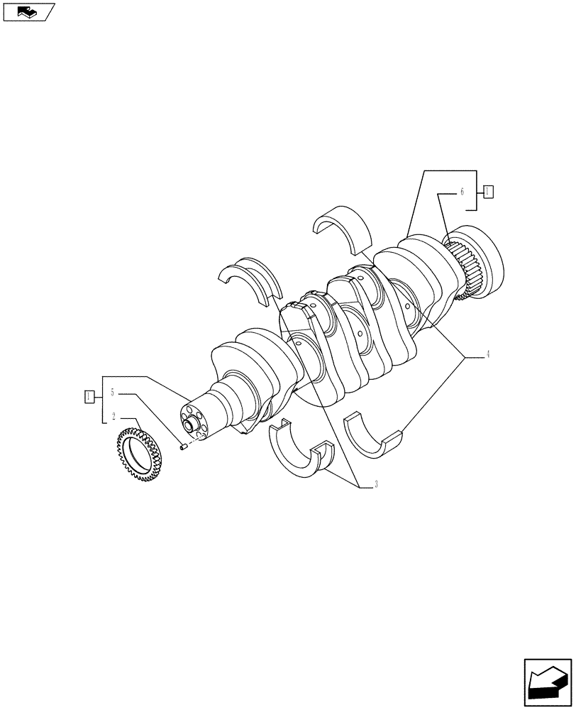 Схема запчастей Case F4HFE413H A001 - (10.103.01) - SHORT BLOCK - CRANKSHAFT (84518425 - 84518428) (10) - ENGINE