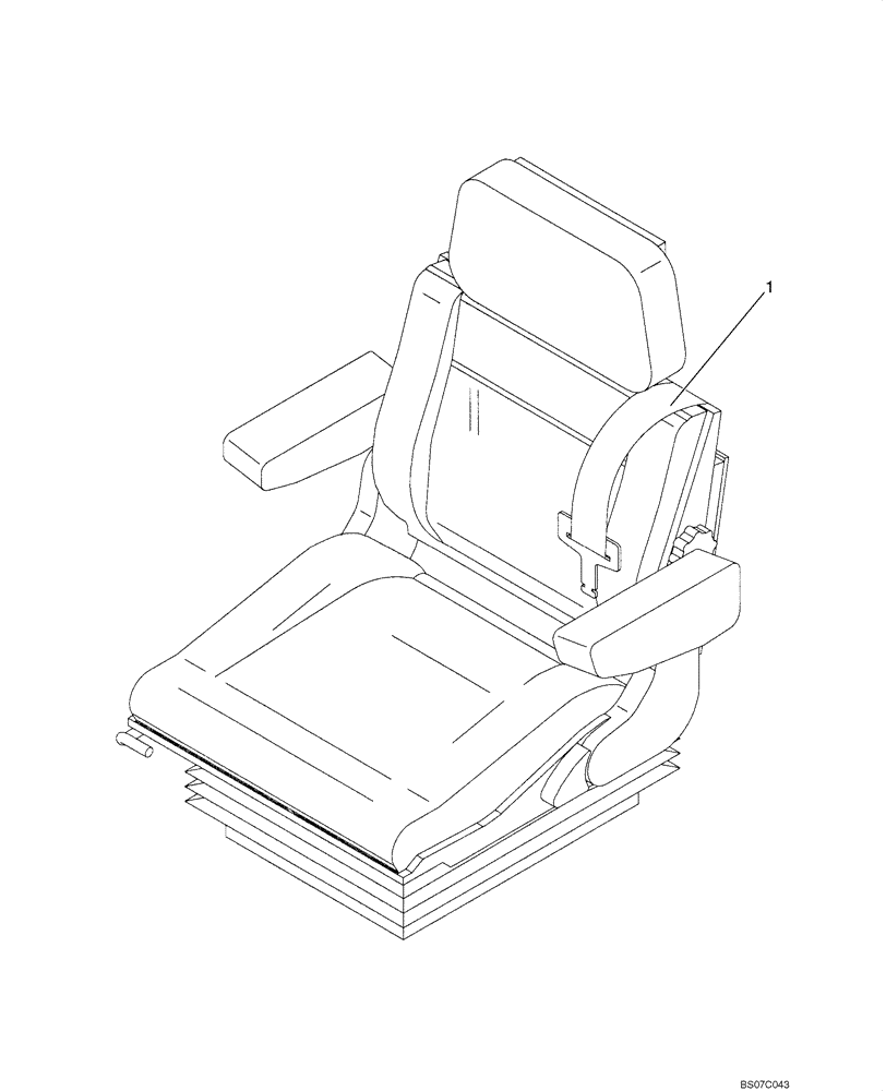 Схема запчастей Case SV208 - (12-022-00[03]) - SEATBELT RETRACTABLE 3 INCH (GROUP 695) (ND107455) (09) - CHASSIS/ATTACHMENTS