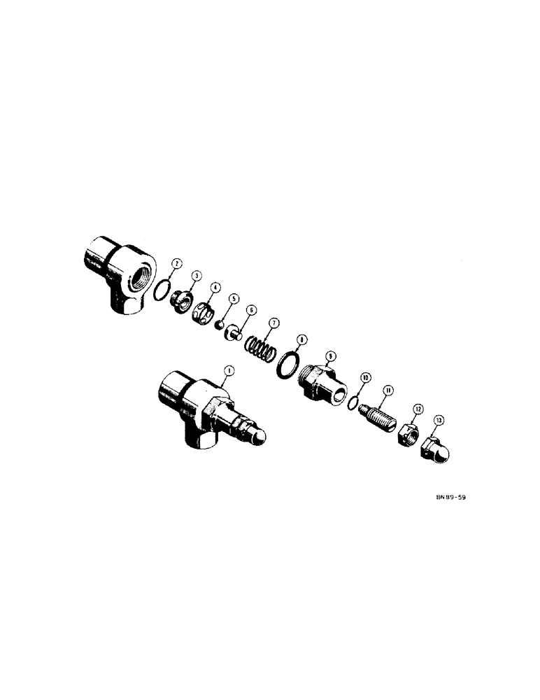 Схема запчастей Case 400 - (288[1]) - D24452 SPECIAL RELIEF VALVE (07) - HYDRAULIC SYSTEM