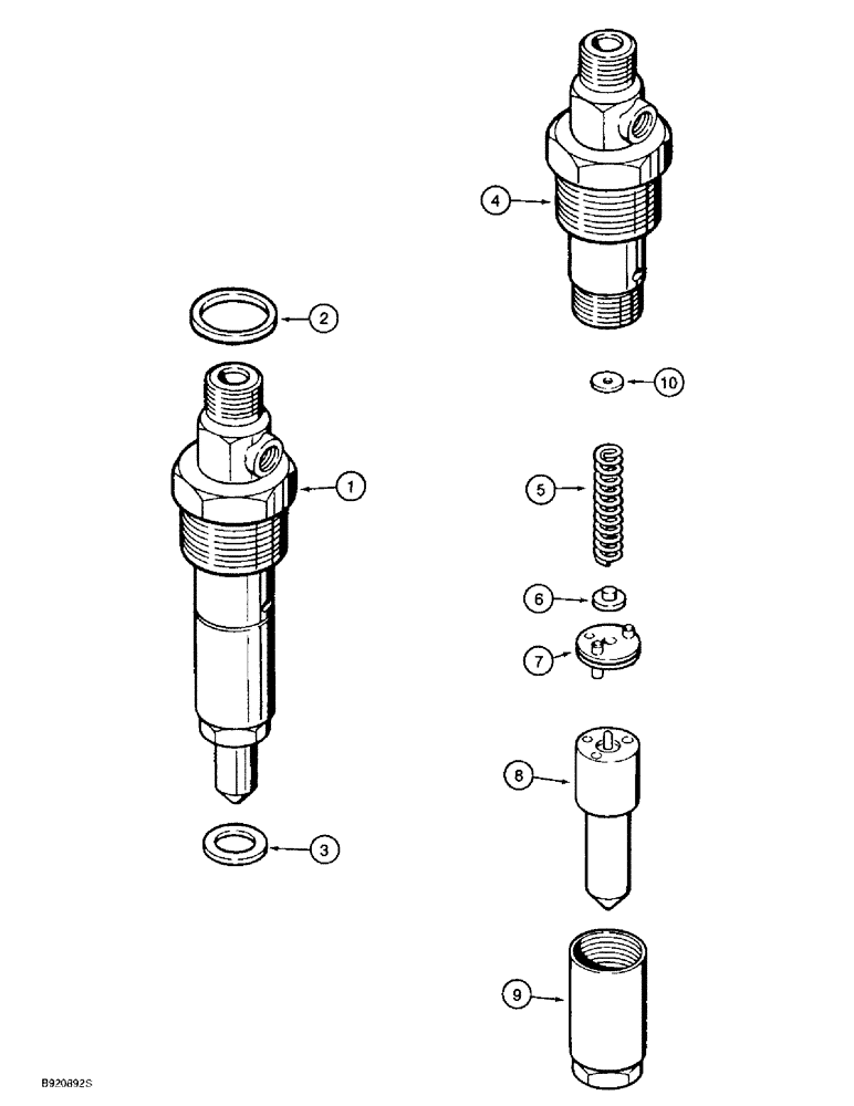 Схема запчастей Case 586E - (3-14) - FUEL INJECTION NOZZLE, P.I.N. JJG0251722 AND AFTER, 4-390 EMISSIONS CERTIFIED ENGINE (03) - FUEL SYSTEM