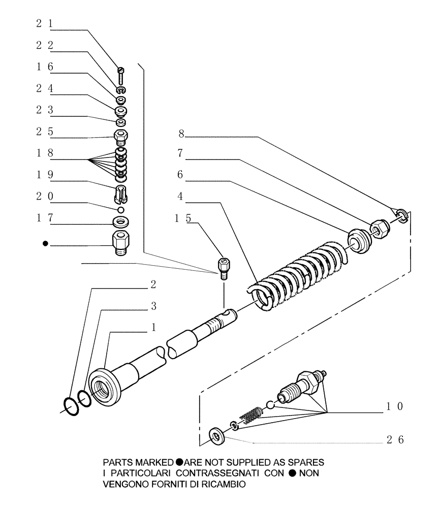 Схема запчастей Case 1850K - (2.346[04]) - TRACK IDLER - CYLINDER (04) - UNDERCARRIAGE