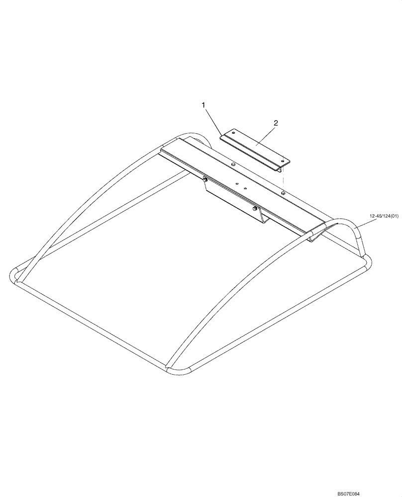 Схема запчастей Case DV201 - (12-182/12[01]) - MOUNTING BRACKET (GROUP 182/12) (09) - CHASSIS/ATTACHMENTS