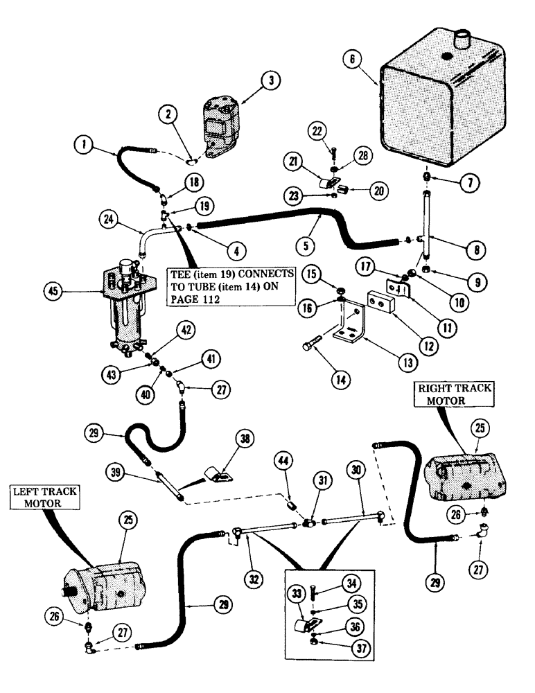 Схема запчастей Case 980 - (180) - DRAIN HYDRAULICS (07) - HYDRAULIC SYSTEM