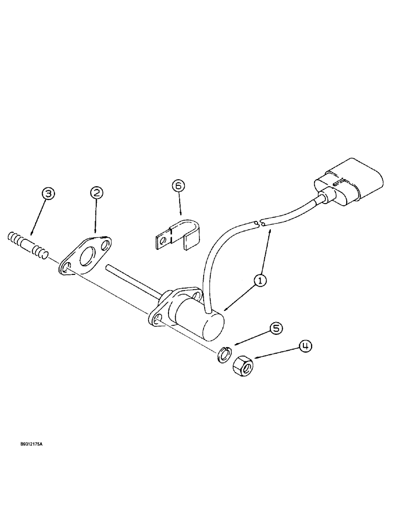 Схема запчастей Case 560 - (4-22) - FUEL SHUT-OFF SOLENOID (04) - ELECTRICAL SYSTEMS