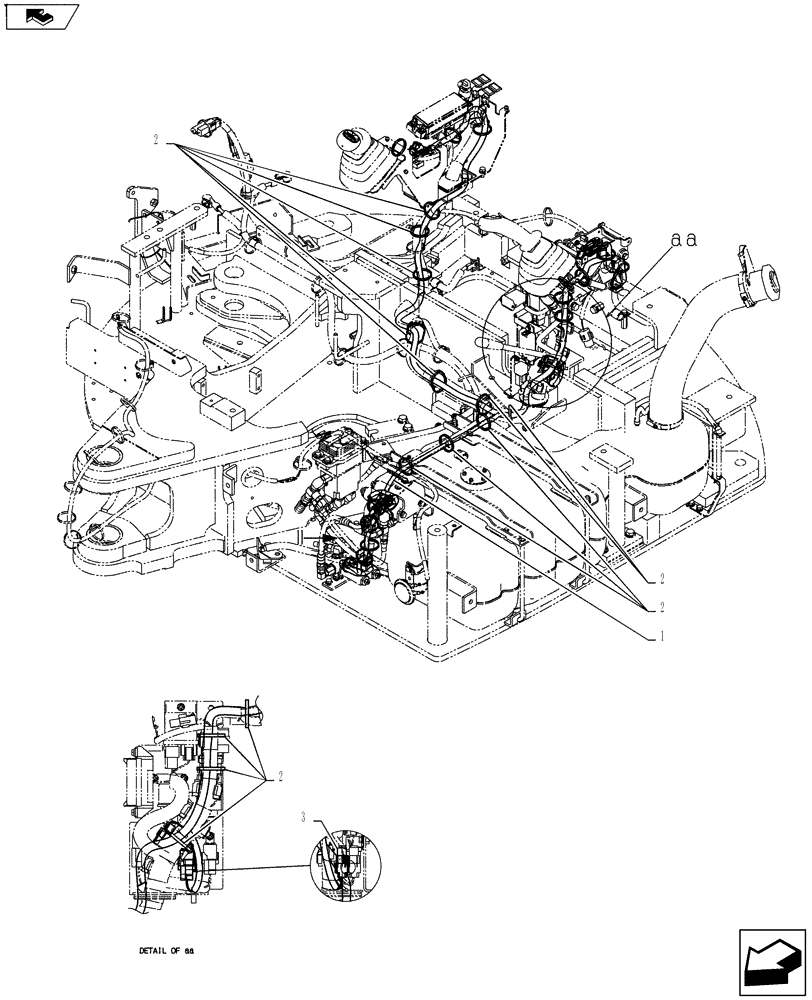 Схема запчастей Case CX55BMSR - (01-083[01]) - HARNESS ASSY (55) - ELECTRICAL SYSTEMS