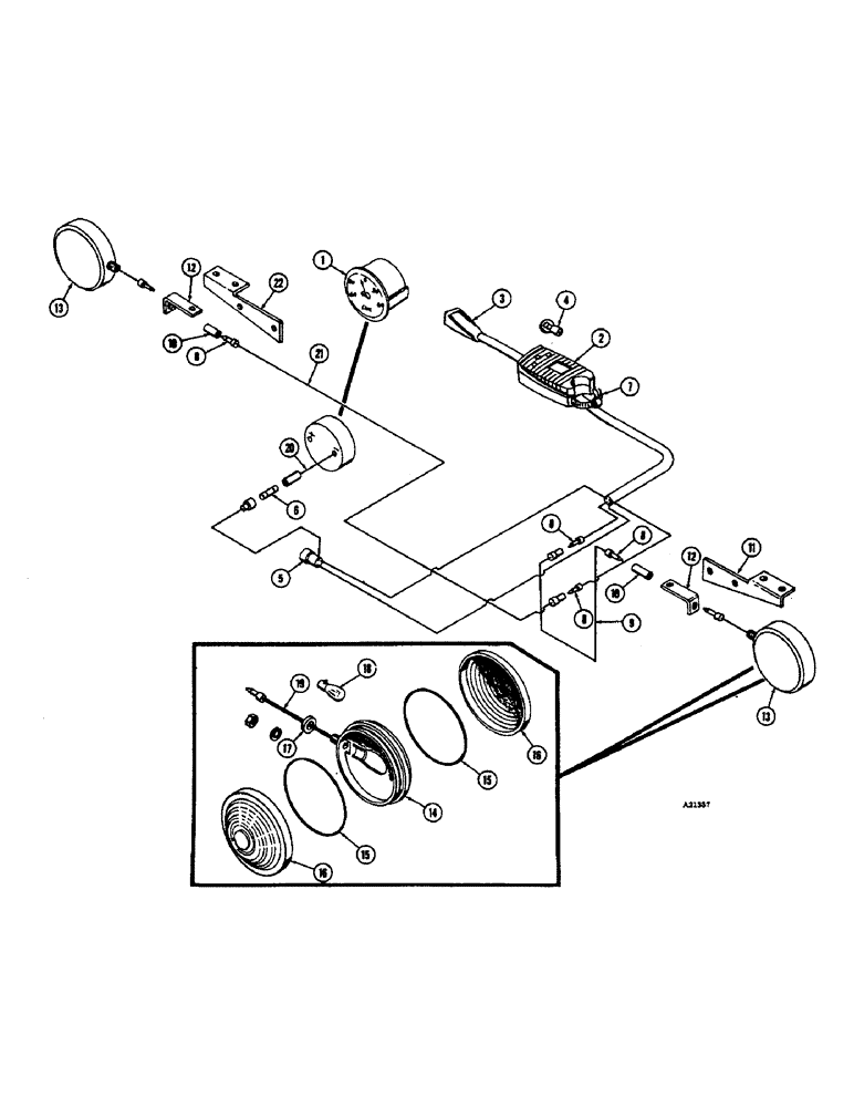 Схема запчастей Case W7E - (250) - TURN SIGNALS (04) - ELECTRICAL SYSTEMS