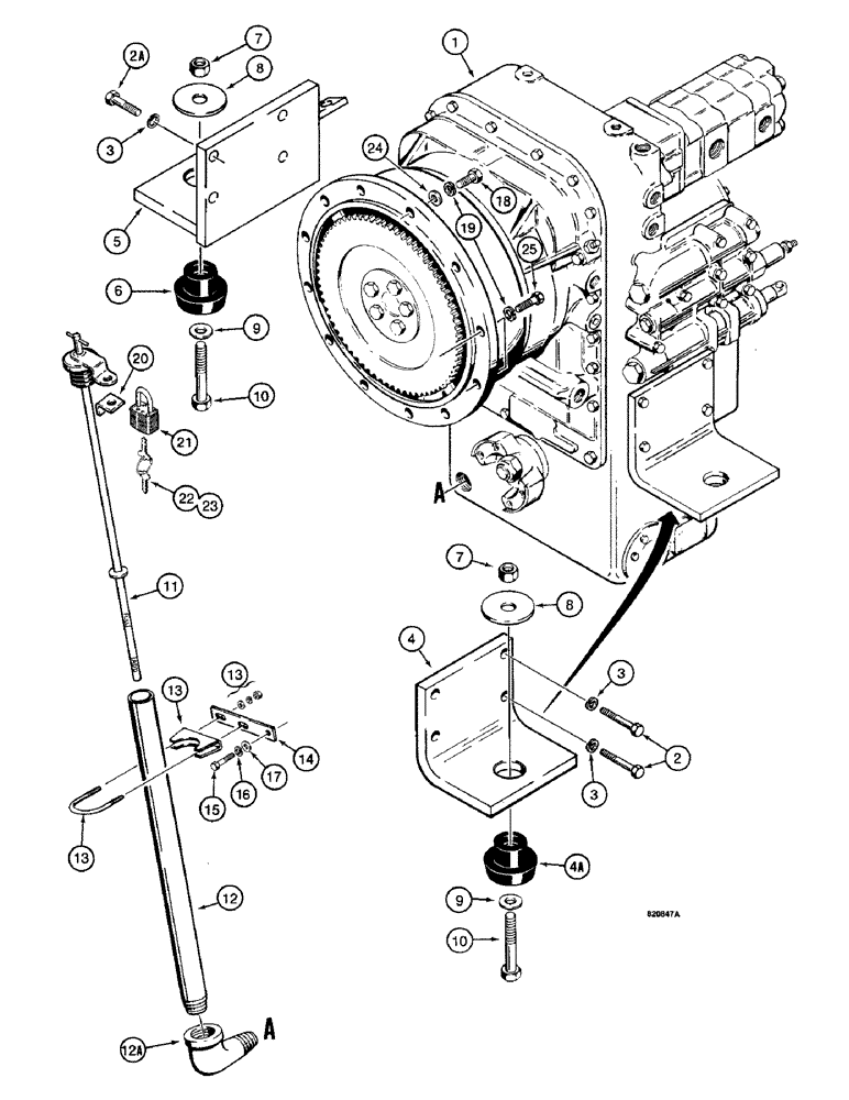 Схема запчастей Case W14 - (288) - TRANSMISSION AND TRANSMISSION MOUNTS (06) - POWER TRAIN