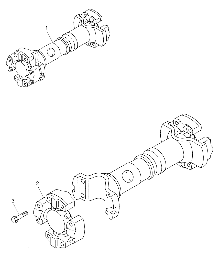 Схема запчастей Case 325 - (1.255A[04A]) - PROPELLER SHAFT (8900194828) (03) - Converter / Transmission