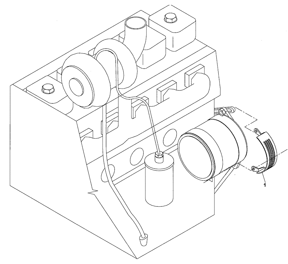 Схема запчастей Case SV208 - (04-008-00[02]) - ALTERNATEUR SHIELD (04) - ELECTRICAL SYSTEMS