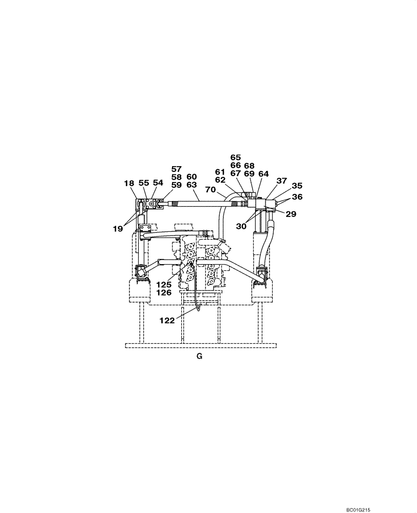 Схема запчастей Case CX800 - (08-47) - HYDRAULICS - MULTIFUNCTION AUXILIARY (08) - HYDRAULICS