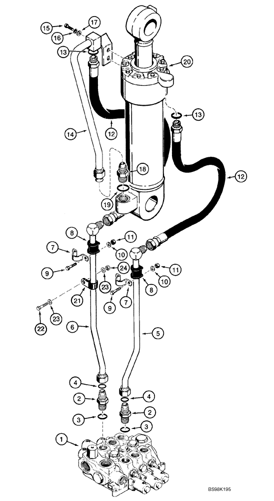 Схема запчастей Case 821C - (08-08) - HYDRAULICS - LOADER BUCKET (Mar 11 2010 9:50AM) (08) - HYDRAULICS