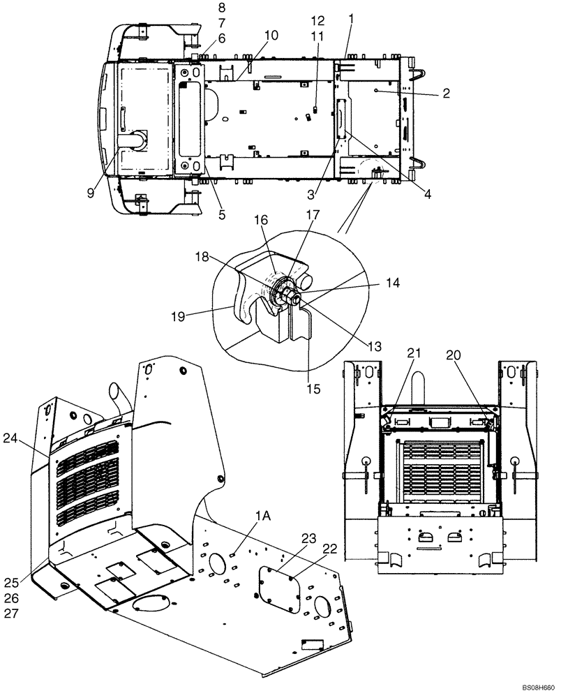 Схема запчастей Case 410 - (09-10) - CHASSIS (09) - CHASSIS