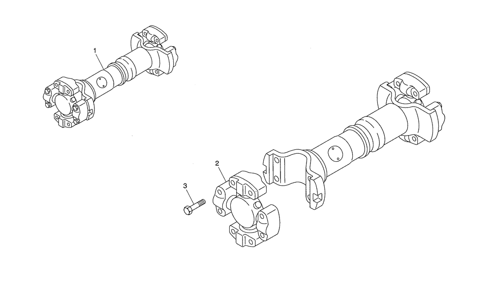 Схема запчастей Case 335 - (24FG0000045[001]) - PROPELLER SHAFT (03) - Converter / Transmission