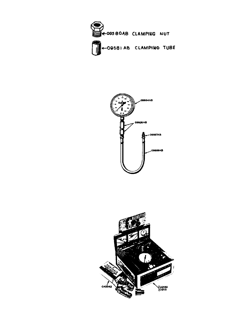 Схема запчастей Case 425 - (144) - SPECIAL TOOLS TO INSTALL 4443AA RELIEF VALVE SERVICE KIT (88) - ACCESSORIES