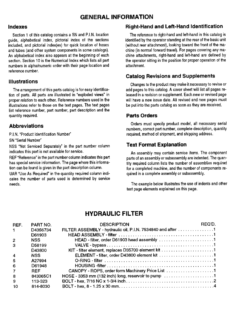 Схема запчастей Case 580SL - (1-04) - GENERAL INFORMATION (00) - PICTORIAL INDEX