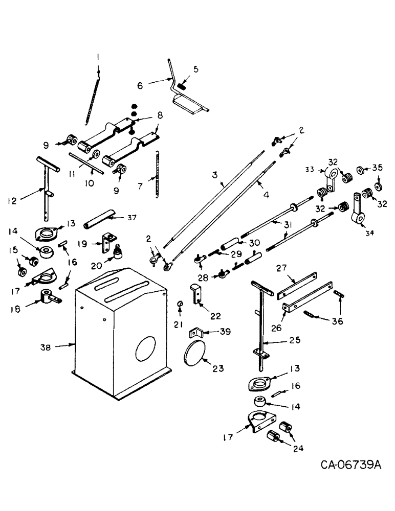 Схема запчастей Case 4125 - (07-1) - DRIVE TRAIN, HYD & HYDROSTATIC CONTROLS (04) - Drive Train