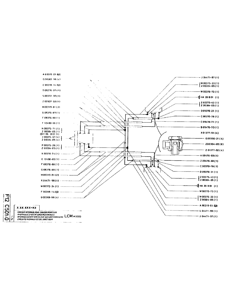 Схема запчастей Case LC80 - (049) - HYDRAULIC SYSTEM (UNDERCARRIAGE) 