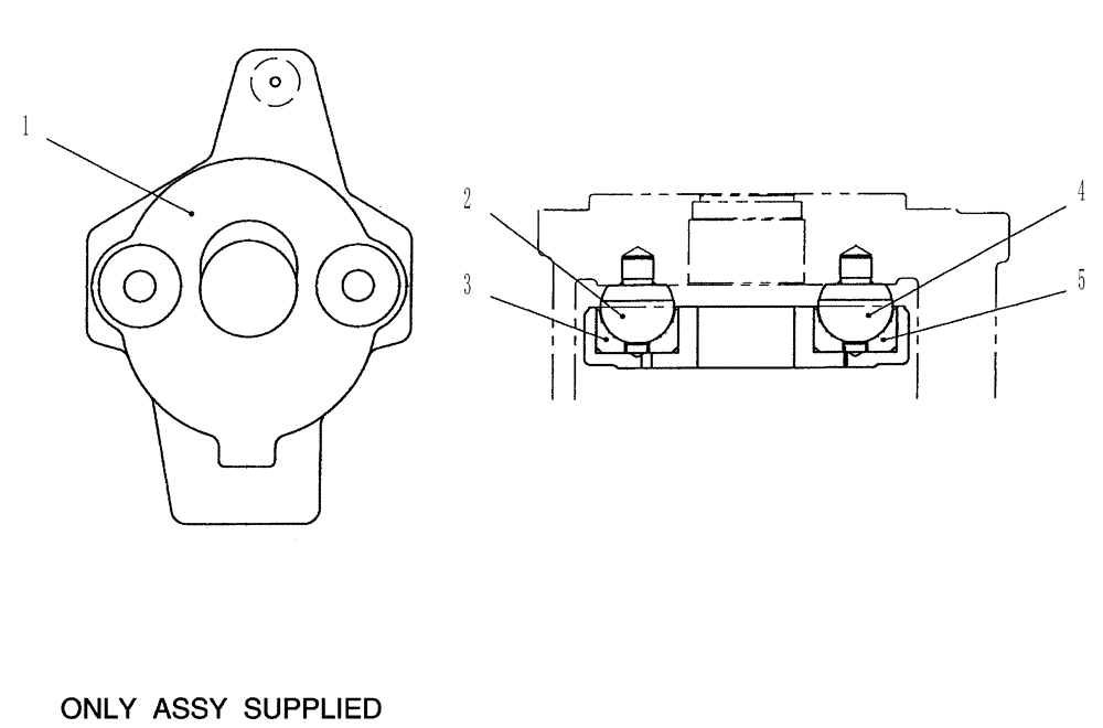 Схема запчастей Case CX36B - (HC402-01[1]) - BLOCK ASSEMBLY (35) - HYDRAULIC SYSTEMS