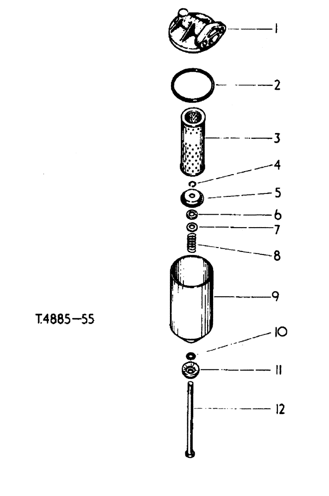 Схема запчастей Case 500 - (12-142) - LUBRICATING OIL FILTER DIESEL ENGINE 500/568 UP No Description