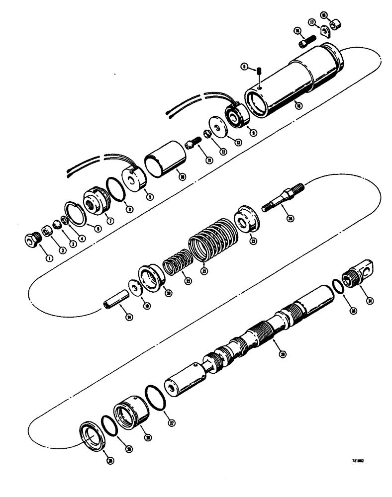 Схема запчастей Case W26B - (452) - L52924 AND L52925 LOADER CONTROL VALVES LIFT SPOOL (08) - HYDRAULICS