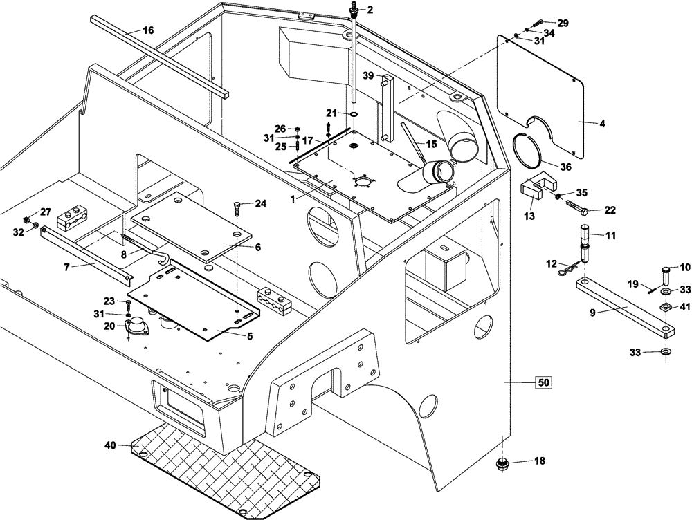 Схема запчастей Case DV202 - (12-170/124[01]) - CHASSIS (12) - Chassis/Attachments