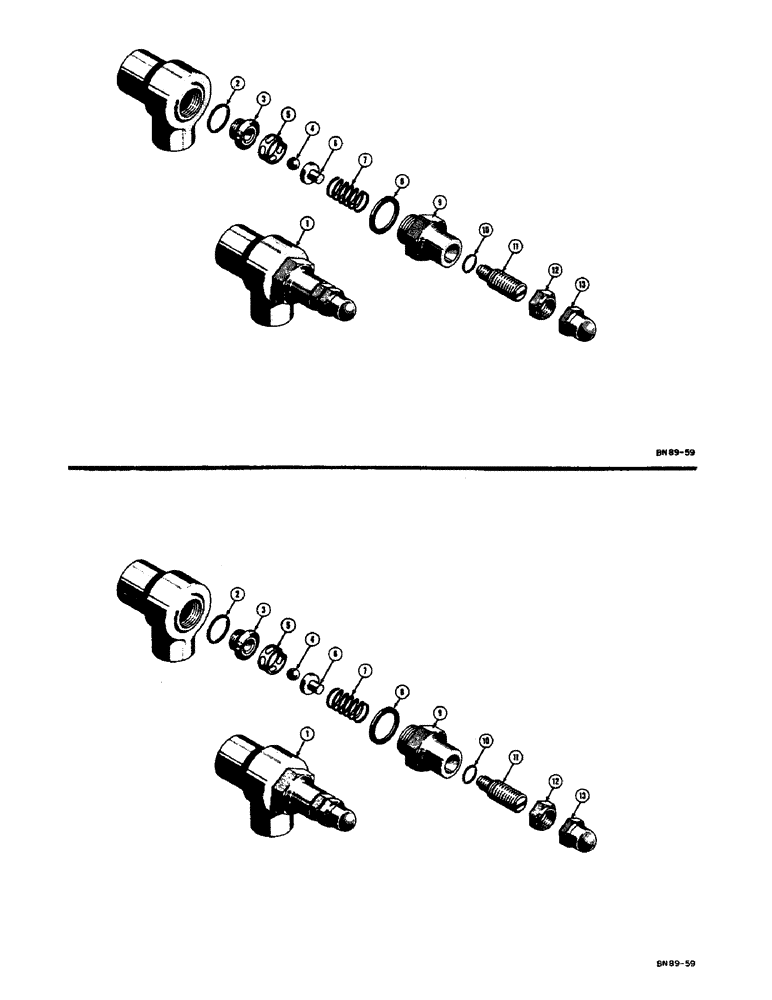 Схема запчастей Case 310C - (100) - 33959 SPECIAL RELIEF VALVE (07) - HYDRAULIC SYSTEM