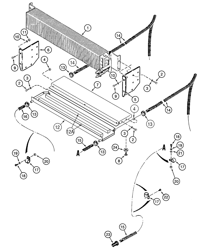 Схема запчастей Case 1150H - (09-34) - AIR CONDITIONING SYSTEM (09) - CHASSIS