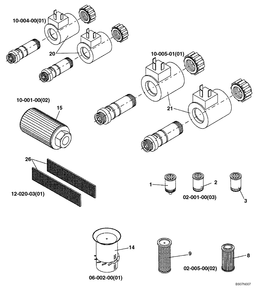 Схема запчастей Case SV216 - (01-001-01[01]) - QUICK REFERENCE / CONSUMABLES (GROUP 545) (ND133266) (00) - GENERAL & PICTORIAL INDEX