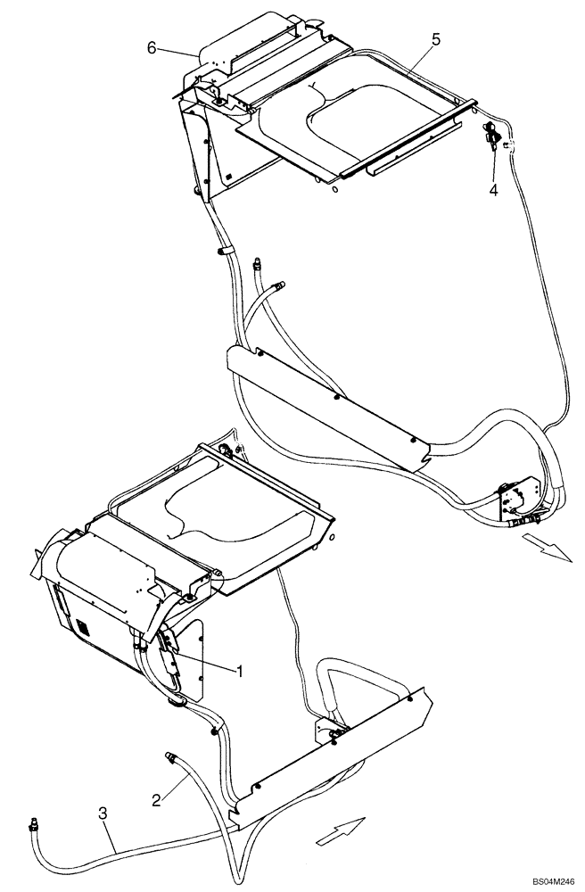 Схема запчастей Case 440CT - (09-35) - HEATER, DELUXE (09) - CHASSIS