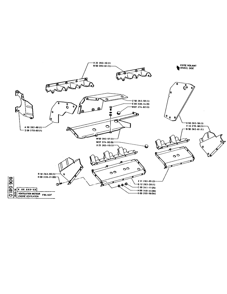 Схема запчастей Case 160CKS - (075) - ENGINE VENTILATION (01) - ENGINE