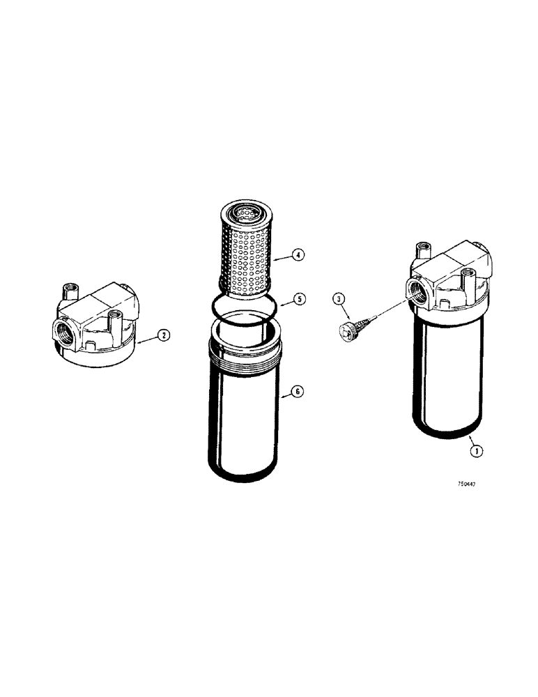 Схема запчастей Case 350 - (178[1]) - D43567 HYDRAULIC OIL FILTER (07) - HYDRAULIC SYSTEM