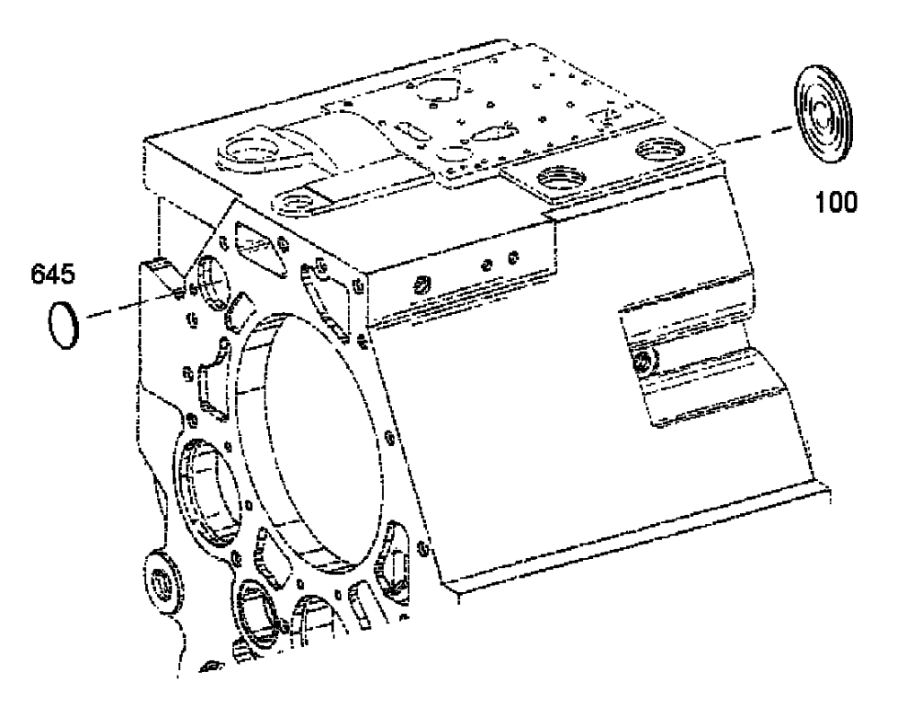 Схема запчастей Case 335 - (18A00000584[001]) - POWER TAKE-OFF (03) - Converter / Transmission