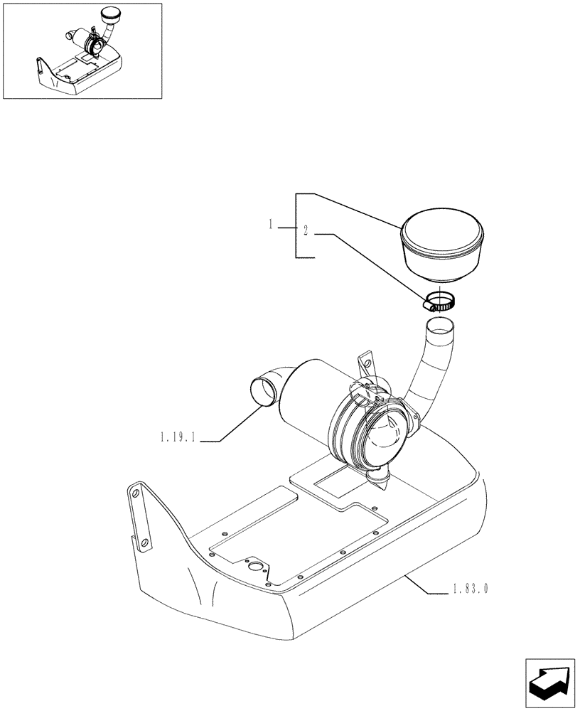 Схема запчастей Case TX842 - (9.01278A[01]) - FRONT EQUIPMENT PIPING - OPTIONAL CODE 749078011 - VERSION (02/03/04) (35) - HYDRAULIC SYSTEMS