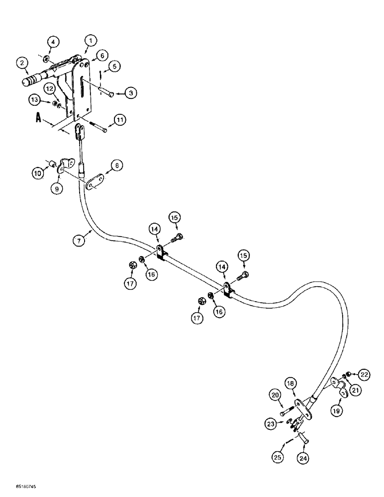 Схема запчастей Case 586E - (7-18) - PARKING BRAKE (07) - BRAKES