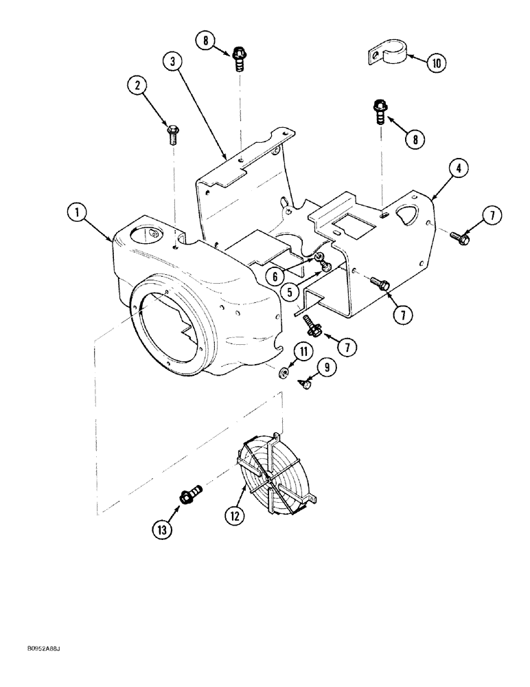 Схема запчастей Case 1818 - (2-60) - BLOWER HOUSING, GASOLINE MODELS (02) - ENGINE