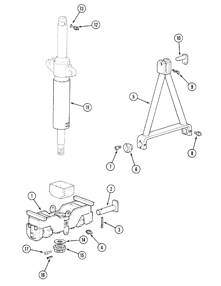 Схема запчастей Case 688C - (9G-70) - BORING CLAMSHELLS YOKE ARM (0.60X1.11M) (05.1) - UPPERSTRUCTURE CHASSIS/ATTACHMENTS