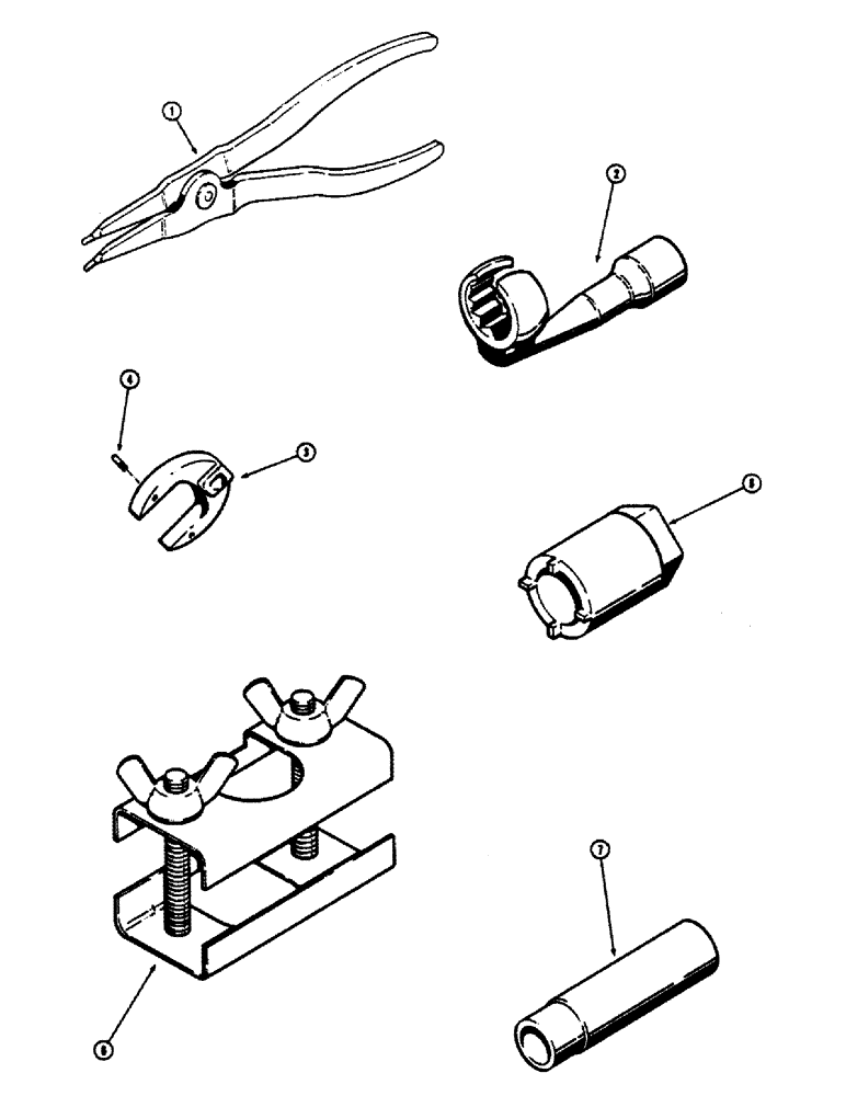 Схема запчастей Case 680CK - (204) - TOOLS (88) - ACCESSORIES