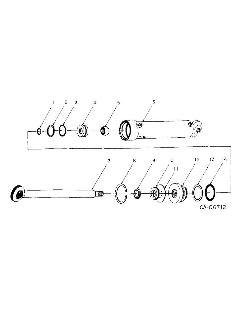 Схема запчастей Case 4125 - (10-5) - 77445C91 - HYDRAULICS, TILT CYLINDER (07) - HYDRAULICS