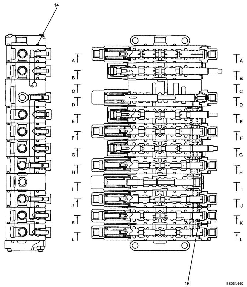 Схема запчастей Case CX17B - (08-002[00]) - VALVE ASSY O-RINGS (PU30V00017F1) (35) - HYDRAULIC SYSTEMS