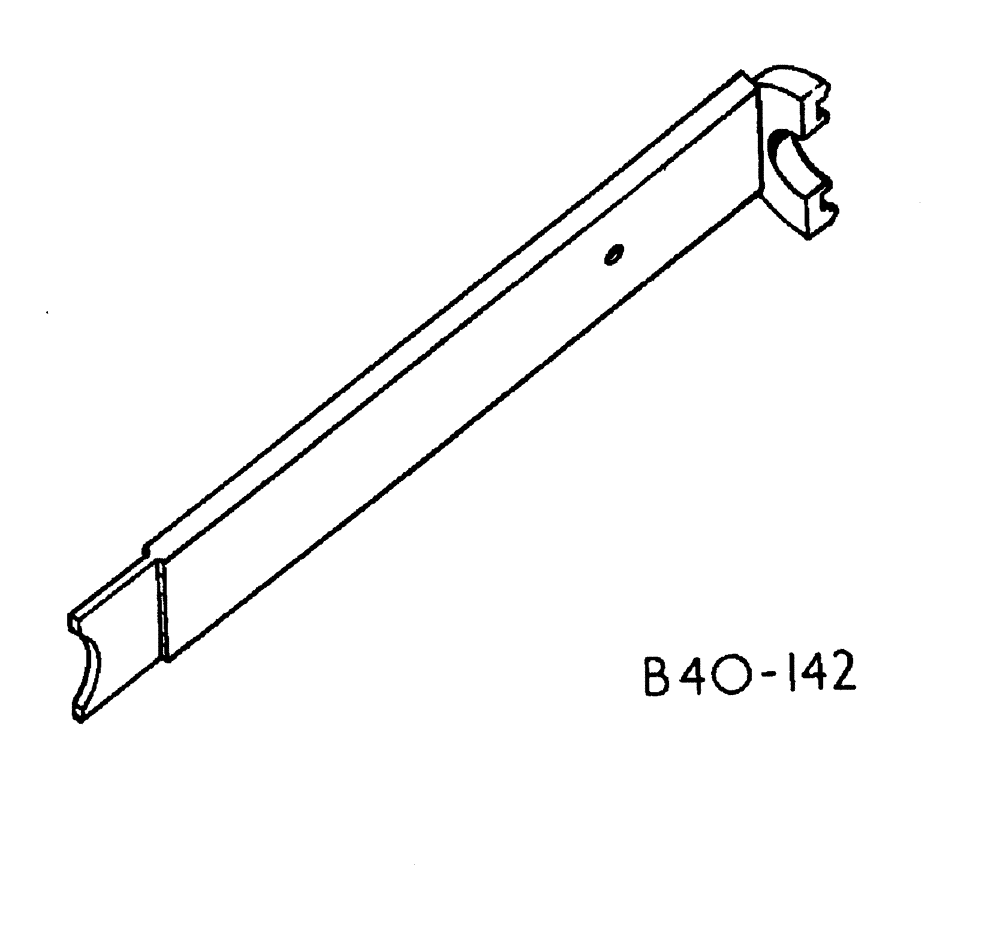 Схема запчастей Case 500 - (13-004) - SAFETY BAR No Description