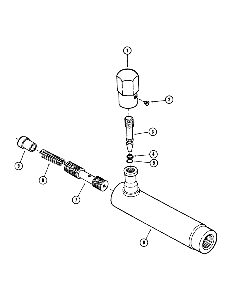 Схема запчастей Case 50 - (8-182) - FLOW CONTROL VALVE, (USED IN WRIST-O-TWIST CIRCUIT) (08) - HYDRAULICS