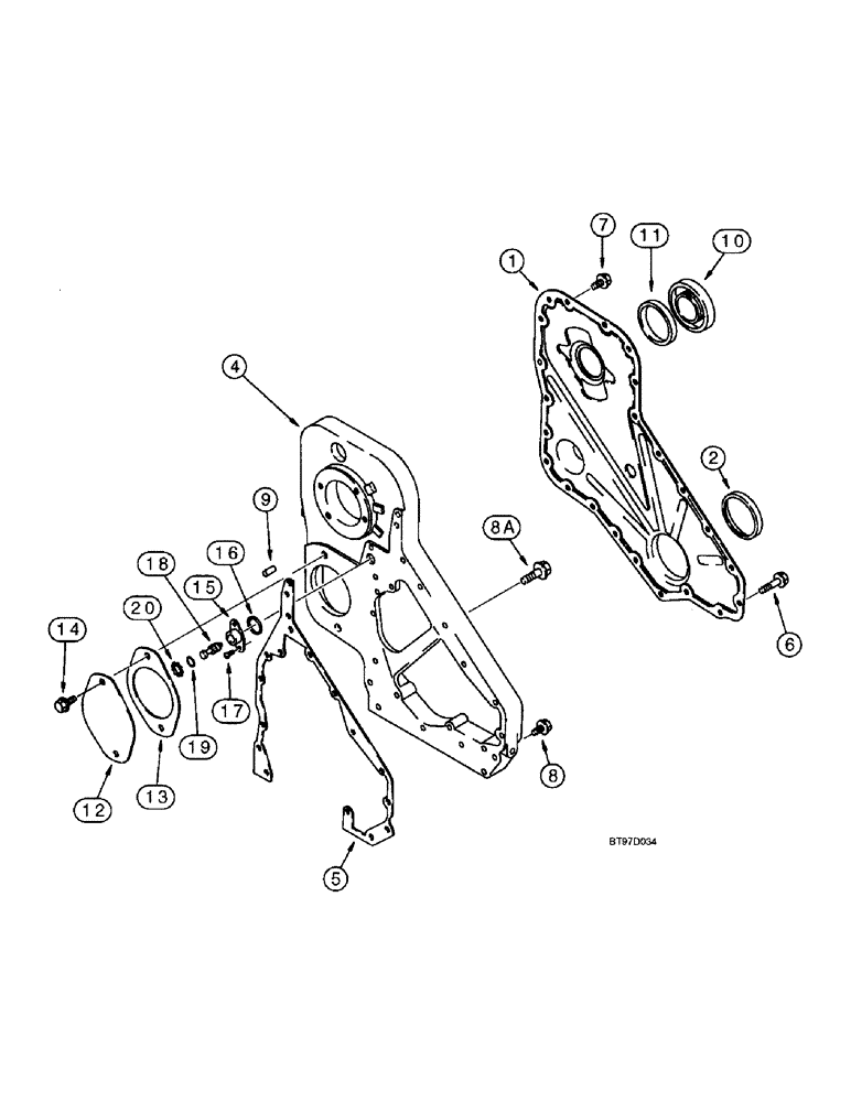 Схема запчастей Case 688 - (1-18) - PICTORIAL INDEX, HYDRAULIC HAMMER CIRCUIT (00) - PICTORIAL INDEX