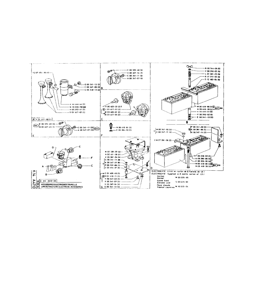 Схема запчастей Case 160CKS - (245) - UPPERSTRUCTURE ELECTRICAL ACCESSORIES (06) - ELECTRICAL SYSTEMS