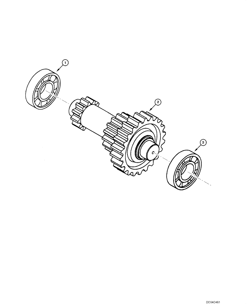 Схема запчастей Case 845 - (06.13[00]) - TRANSMISSION - 6TH SPEED AXLE (06) - POWER TRAIN