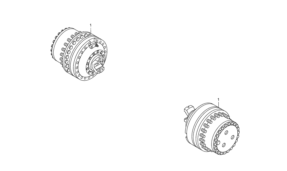 Схема запчастей Case 340 - (30A00000054[001]) - FRONT WHEEL HUB (25) - FRONT AXLE SYSTEM