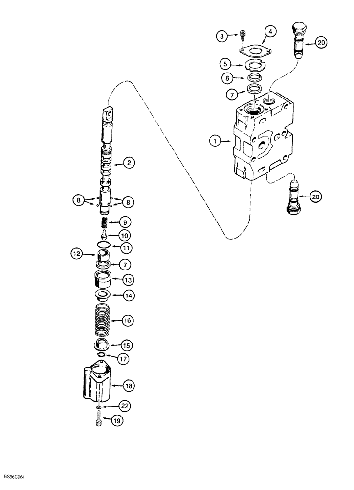 Схема запчастей Case 550G - (8-40) - LIFT SECTION (07) - HYDRAULIC SYSTEM